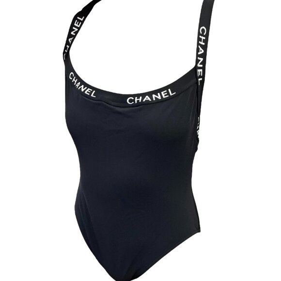 CHANEL Black One Piece Swimsuit - Picture 1 of 11